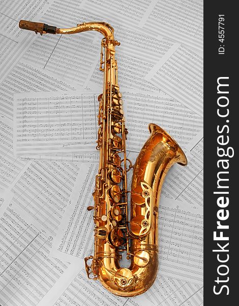 Old Golden Saxophone