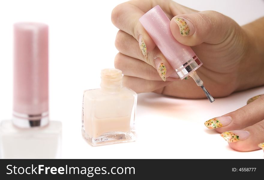 Beauty hands with great manicure. Beauty hands with great manicure