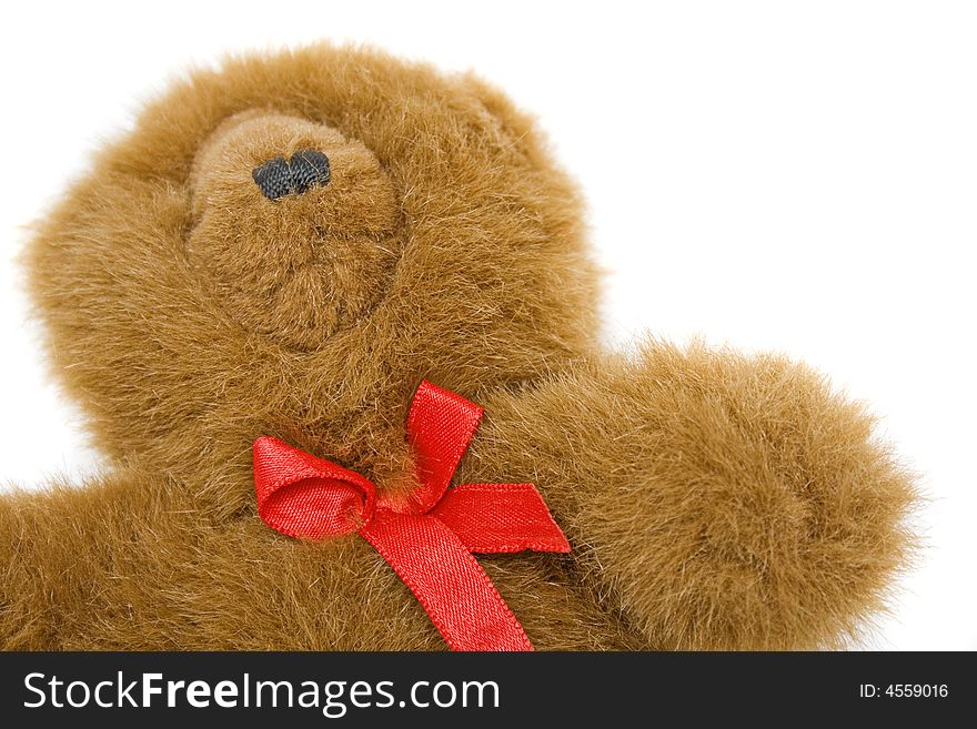 Bear toy isolated on white background