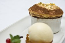 Gold Leaf Souffle Royalty Free Stock Photos