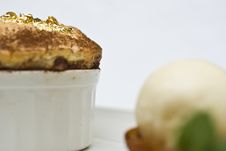 Gold Leaf Souffle Royalty Free Stock Photography