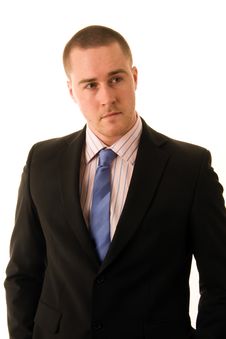 Portrait Of A Young Businessman Stock Photo