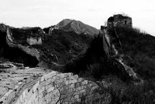 The Great Wall On Jiankou Royalty Free Stock Images The Great Wall On Jiankou Royalty Free Stock Images