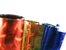 Set Of Colored Packing Paper Royalty Free Stock Images Set Of Colored Packing Paper Royalty Free Stock Images