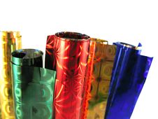 Set Of Colored Packing Paper Royalty Free Stock Images Set Of Colored Packing Paper Royalty Free Stock Images