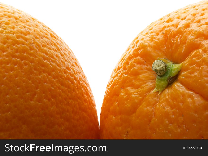 Juice oranges isolated over white