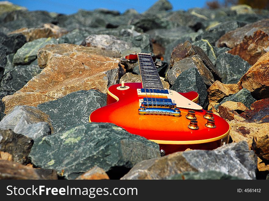 Guitar on the Rocks