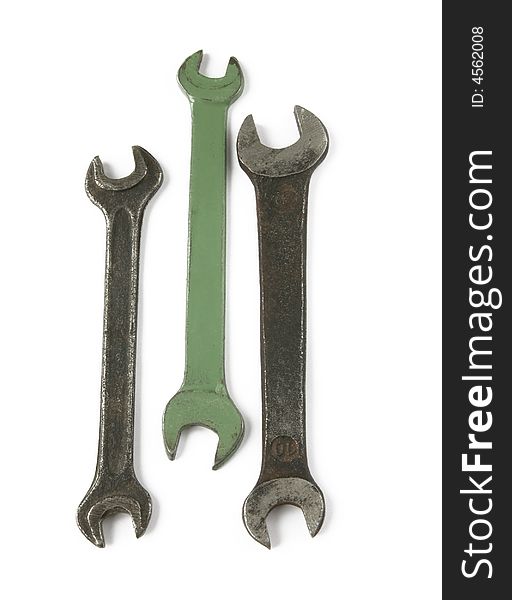 Old rusty tools, clipping path included. Old rusty tools, clipping path included