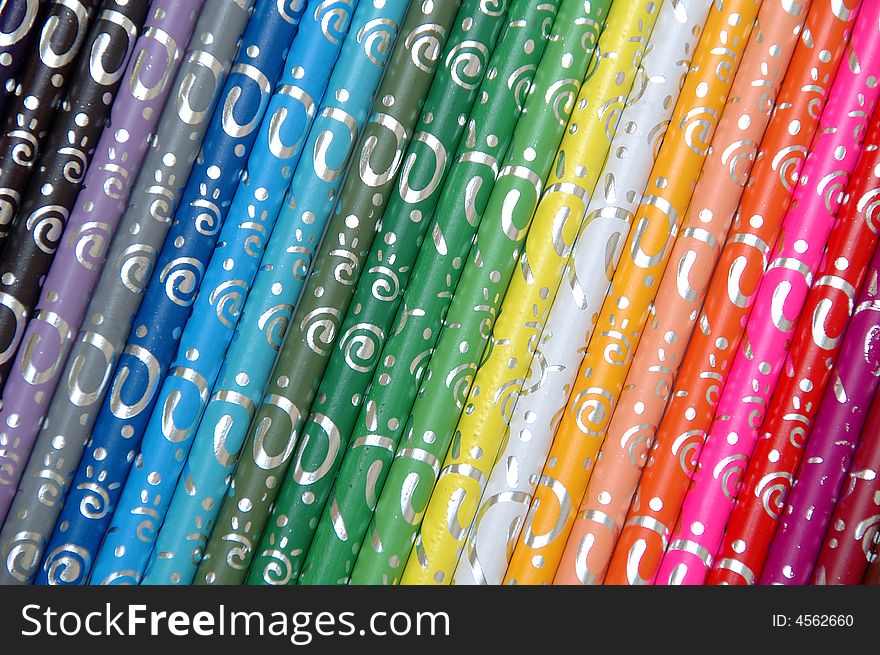 A pack of colour pencils