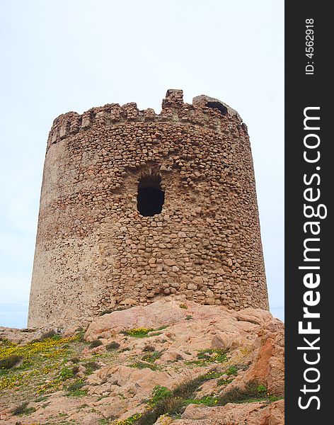 The old tower in sardinia