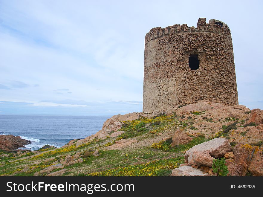 The old tower in sardinia