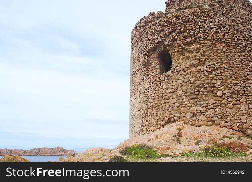 The old tower in sardinia
