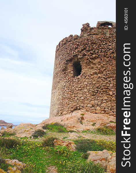 The old tower in sardinia