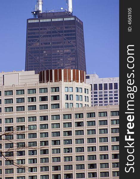 Hancock Building from far away - Chicago, IL.