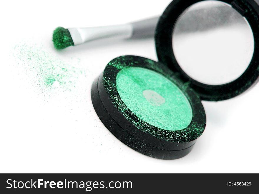 Azure Green Eyeshadow With Brush