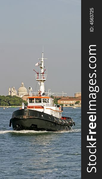 Tugboat And Fire Rescue Ship