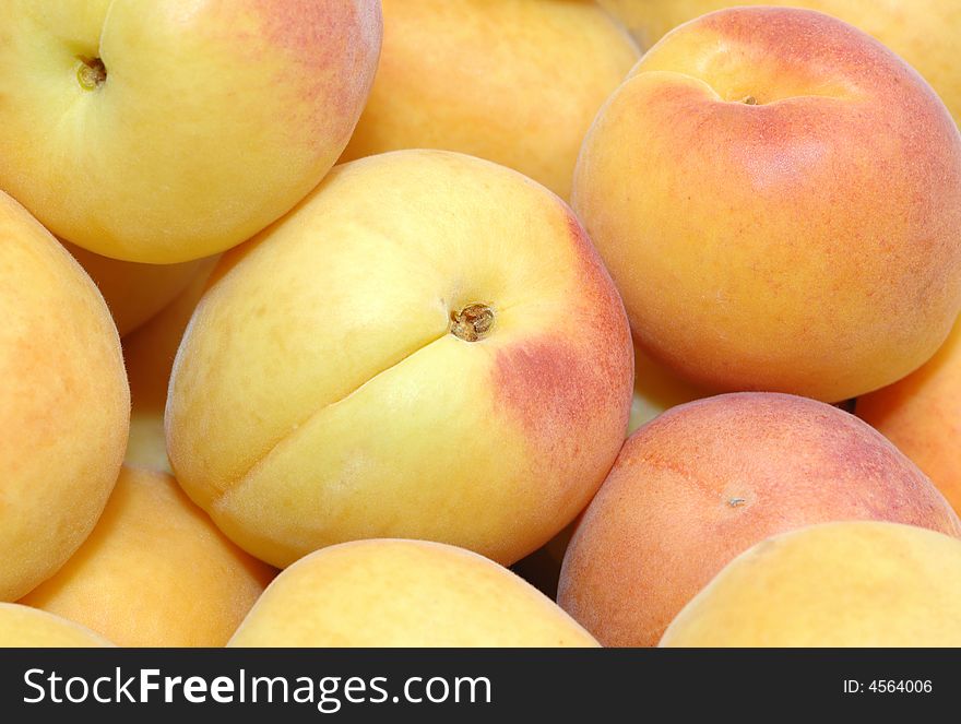 Fresh peaches or apricots,healthy eating and diet concept