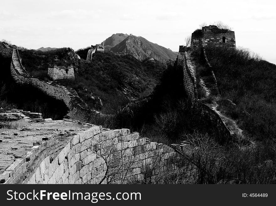 This part of the Great Wall is names as Jiankou because its shape like an arrow nock.It locates at Huairou District, Beijing , China. It has not been reparied yet since it was built in Ming Dynsty which about 500 years ago. This part of the Great Wall is names as Jiankou because its shape like an arrow nock.It locates at Huairou District, Beijing , China. It has not been reparied yet since it was built in Ming Dynsty which about 500 years ago.