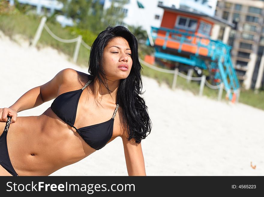 Sexy Woman On The Beach