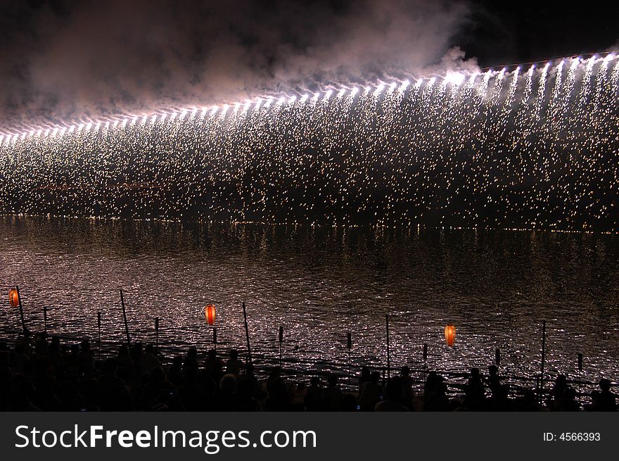 Fireworks In Japan