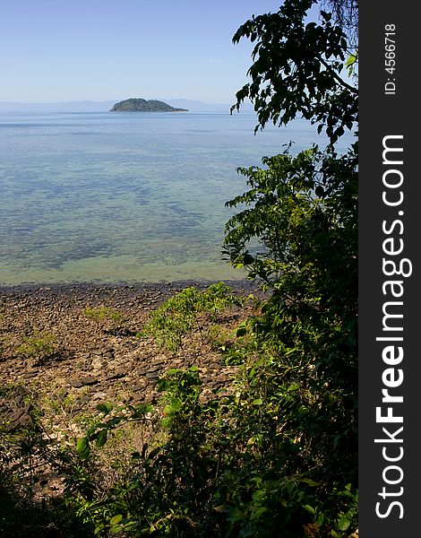 A shot of tropical islands in Australia. A shot of tropical islands in Australia