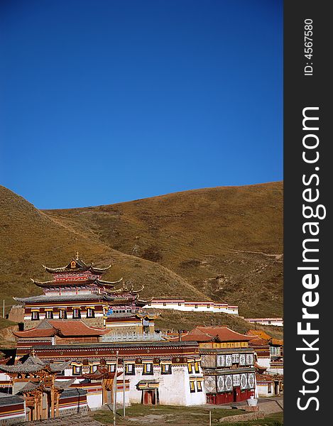 A lamaism village of Tibet,china.