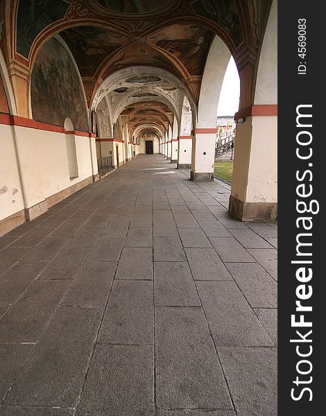 Holy shrine,sanctum,ambulatory,Czech republic,Europe. Holy shrine,sanctum,ambulatory,Czech republic,Europe