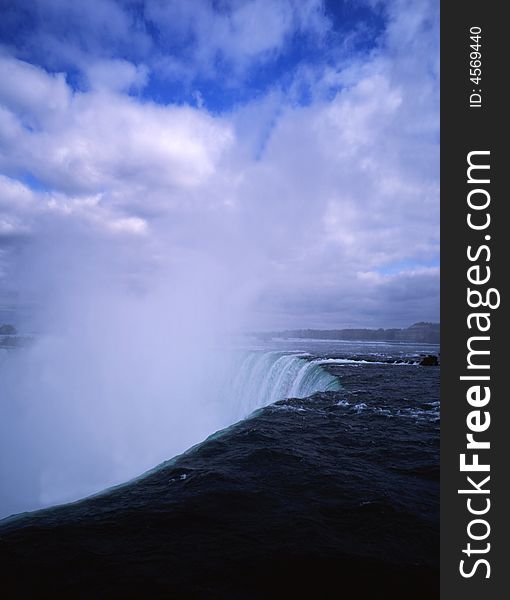 The Niagara great falls landscape in Canada-13