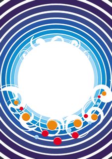 Decorative Blue Frame Royalty Free Stock Images Decorative Blue Frame Royalty Free Stock Images