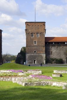Tower Of Wawel Castle. Krakow. Poland. Stock Photos