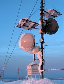 Meteo Station In Carpathians Royalty Free Stock Photos Meteo Station In Carpathians Royalty Free Stock Photos