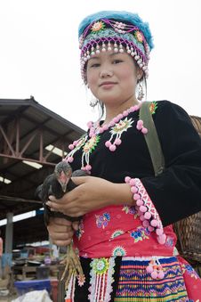 Hmong Woman In Laos Stock Images