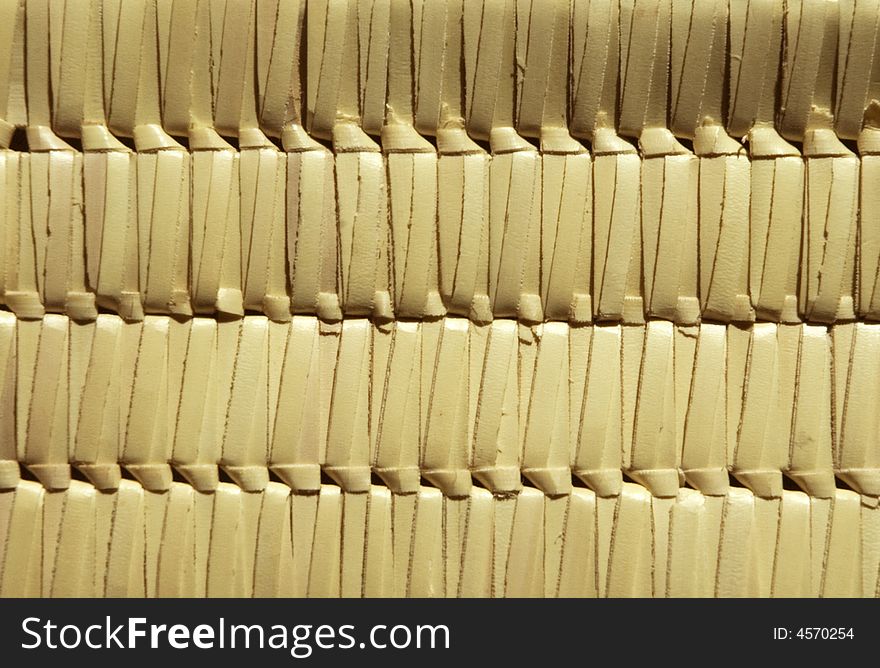 Close-up of cane weaving of a basket. Close-up of cane weaving of a basket