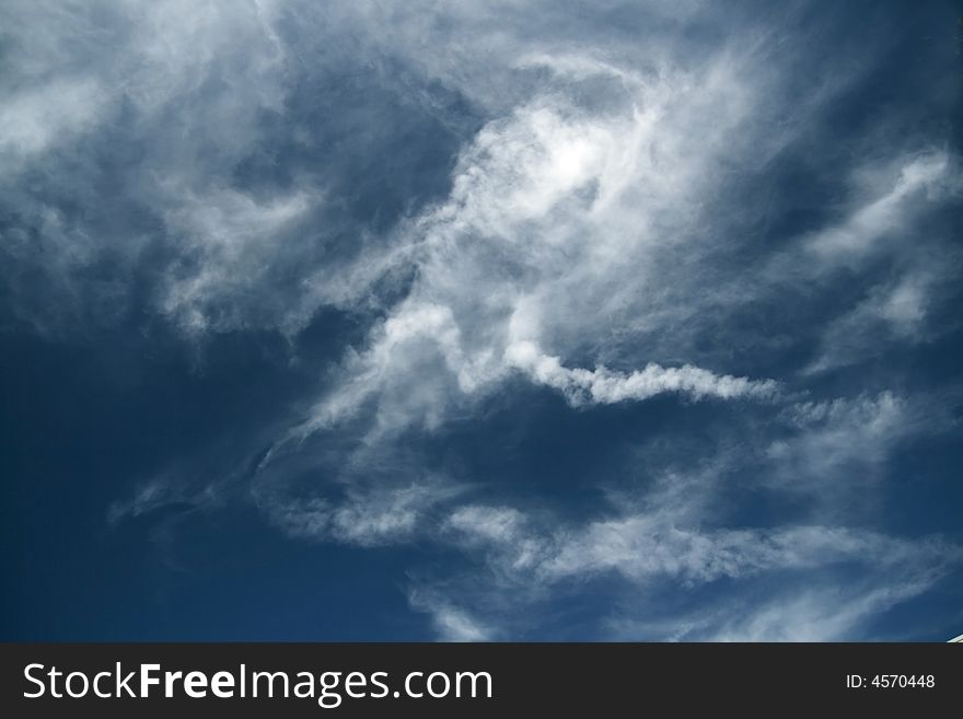 Whispy cloud pattern for use as background or texture. Whispy cloud pattern for use as background or texture