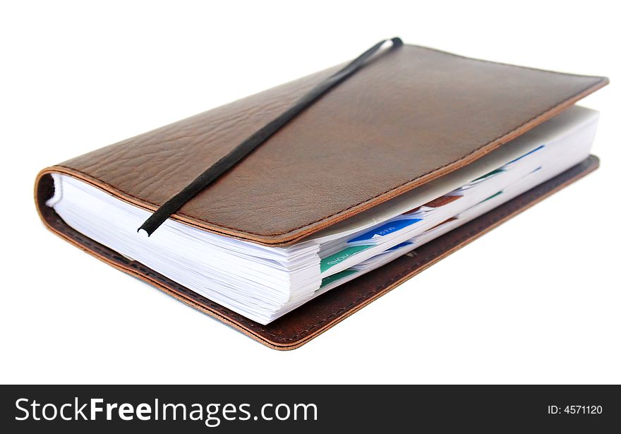 Business Notebook Isolated On White