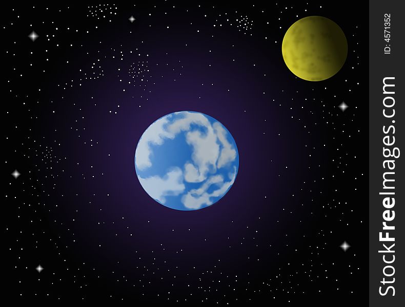 Earth and Moon