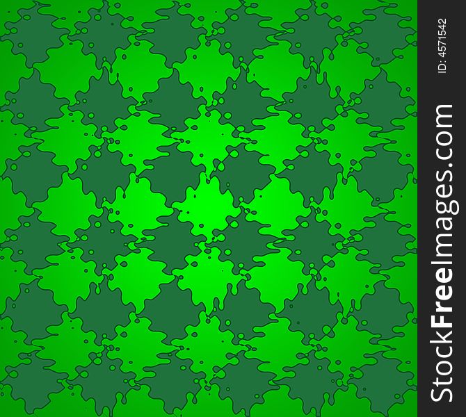 Backdrop with green, wave and gradient. Backdrop with green, wave and gradient