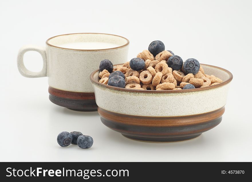 Fresh organic blueberry cereal grain milk healthy food. Fresh organic blueberry cereal grain milk healthy food