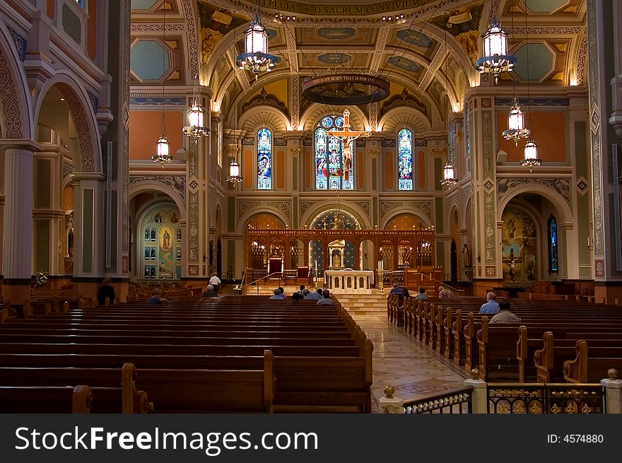 Cathedral of the Blessed Sacrament in Sacramento California. Cathedral of the Blessed Sacrament in Sacramento California