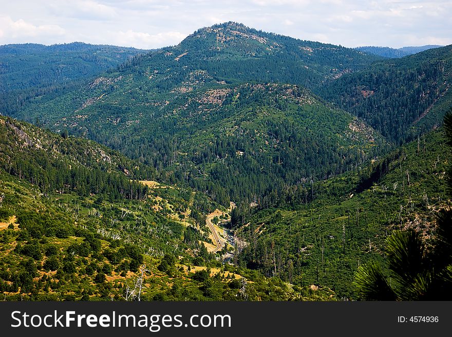 Mountains in Northern California in summer. Mountains in Northern California in summer