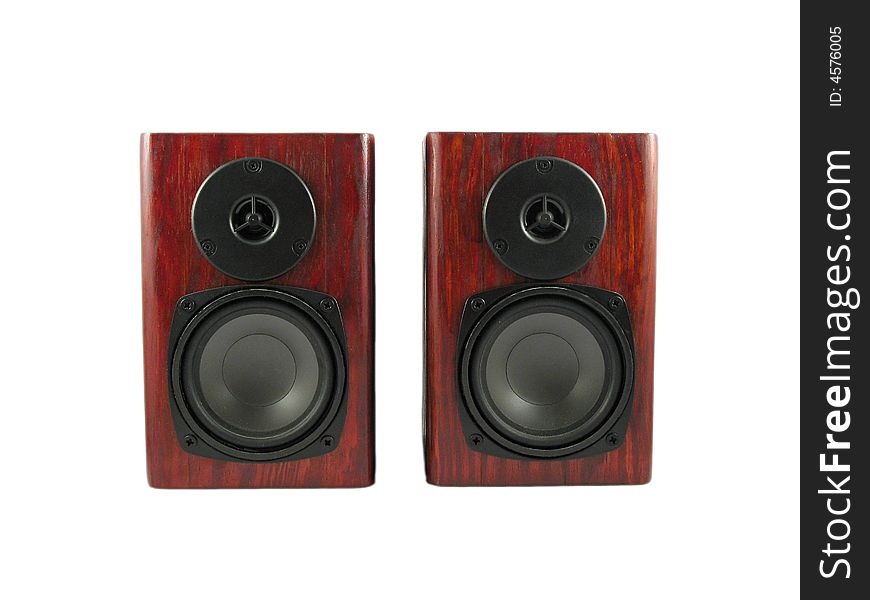 Wooden loudspeakers hi-fi stereo