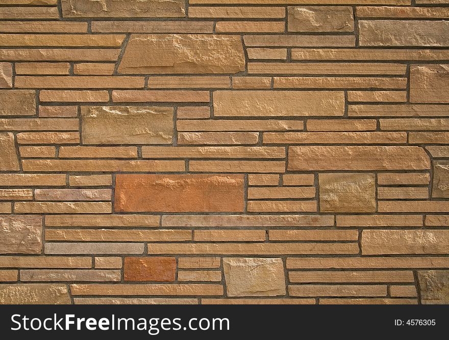 Stone brick wall texture, background