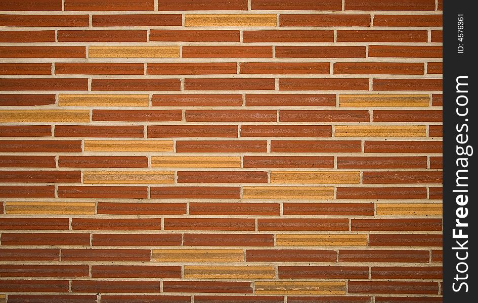 Slim brick wall texture, background