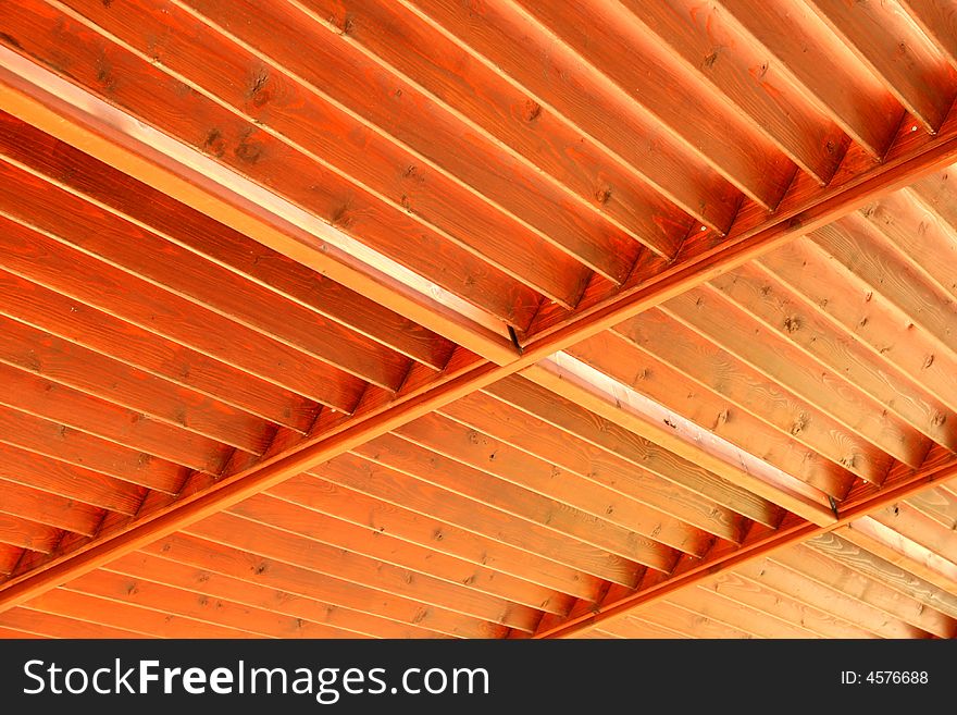 Wooden beautiful roof of the summer caffe. Wooden beautiful roof of the summer caffe.