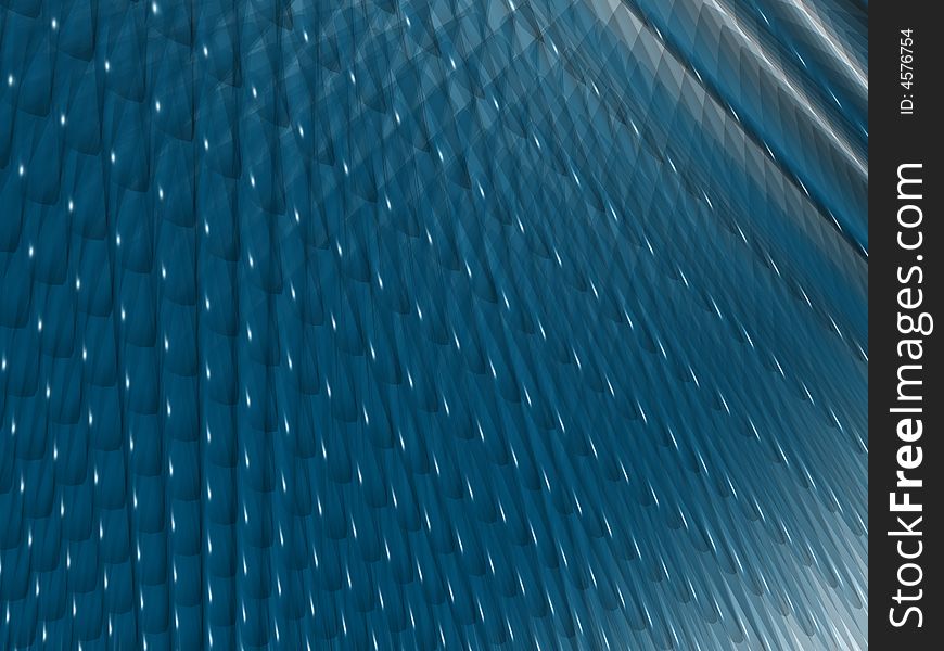 Abstract blue shape