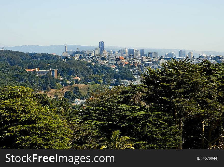 San Francisco in the distance