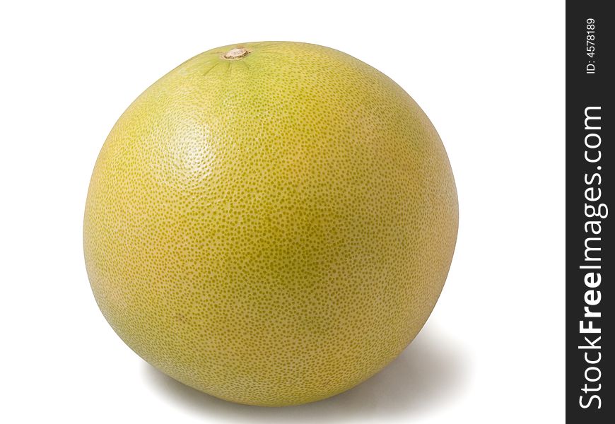 Pomelo fruit isolated on te white background