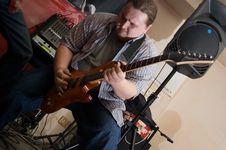 The Musician With A Guitar Royalty Free Stock Image