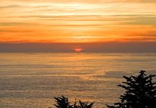 Sunset Over California Coast Stock Images Sunset Over California Coast Stock Images