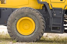 The Rolling End Of A Front-end Loader Royalty Free Stock Photography The Rolling End Of A Front-end Loader Royalty Free Stock Photography